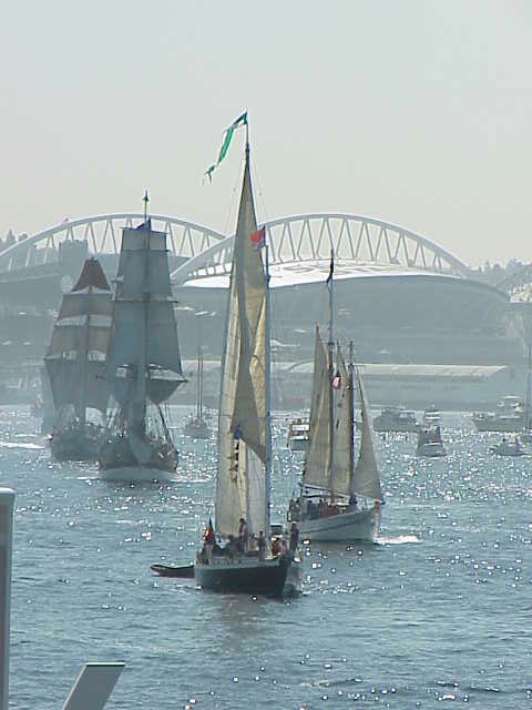    Tall ships, Seahawks Stadium      Tall Ships Festival     Seattle